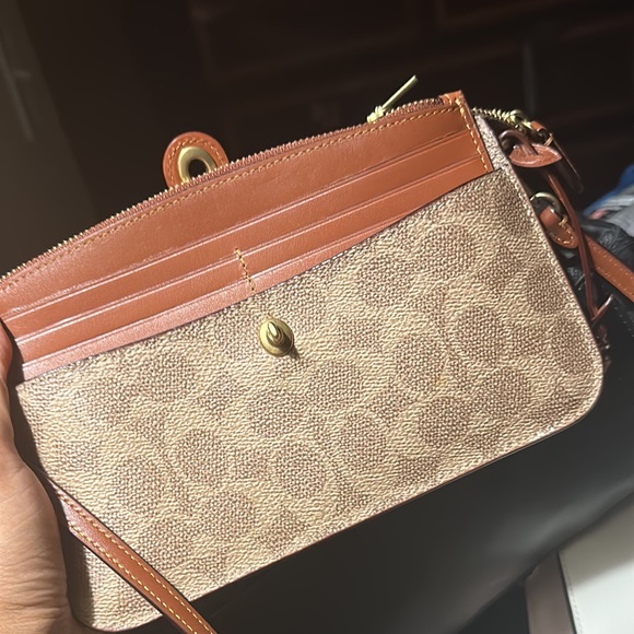 Coach crossbody with card holder wallet - Picture 1 of 5